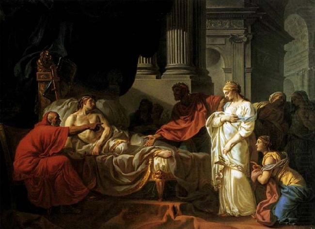 Antiochus and Stratonica, Jacques-Louis  David